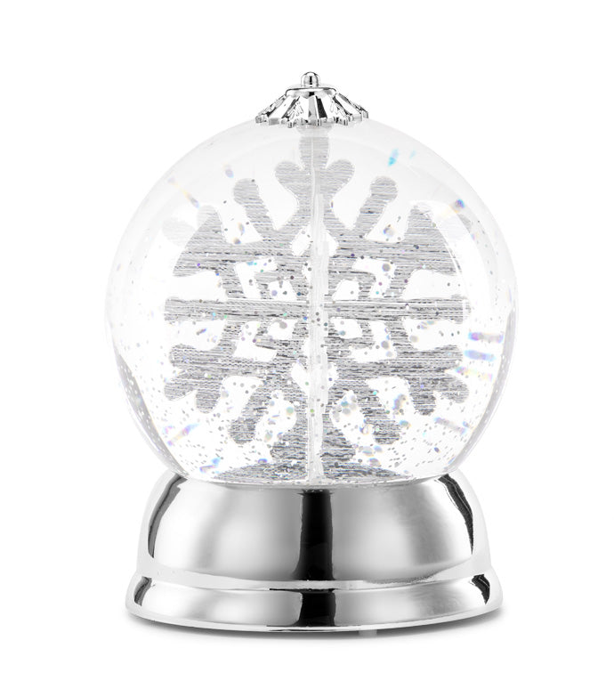 LED Snowflake Snow Globe