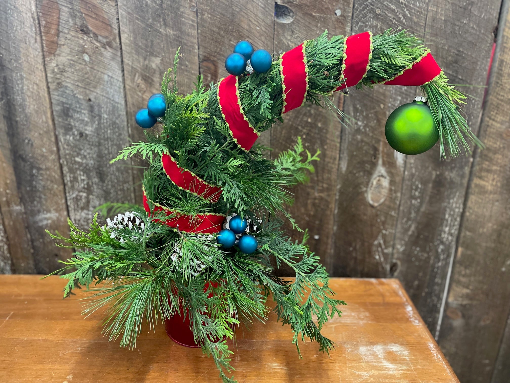 Tabletop Grinch Tree December 9, 2023 at 1PM