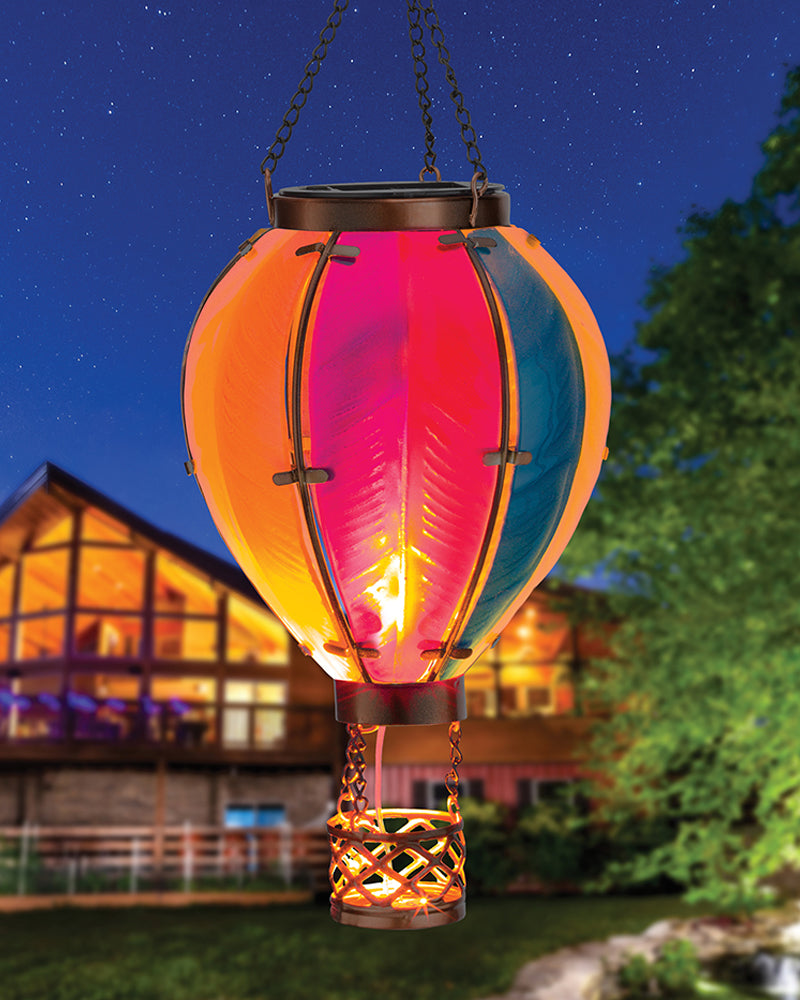 hot air balloon planter Hot Air Balloon Solar Lantern