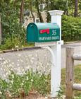 White Liberty Mail Post by Walpole Outdoors - Installation Available