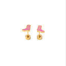 Cowboy Boot Stud Earrings