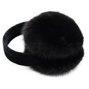 Surell-Mink Fur Earmuffs with Velvet Band