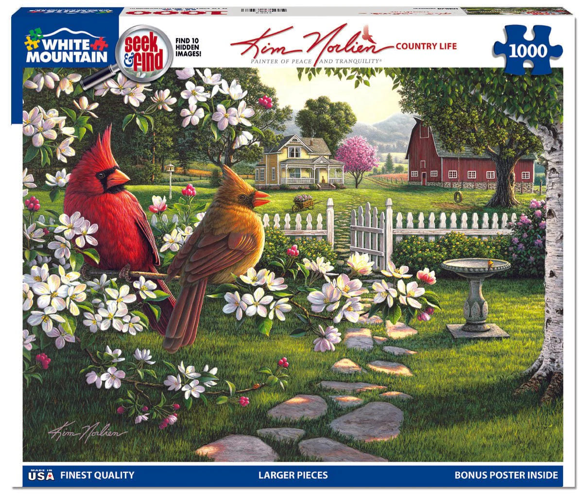 white mountain garden seeds puzzle White Mountain 1000 Piece Puzzle