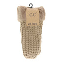 Waffle Knit C.C Women's Mittens