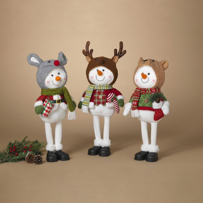 22" Plush Standing Holiday Snowman