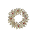 Glitter Holly Wreath Ornament