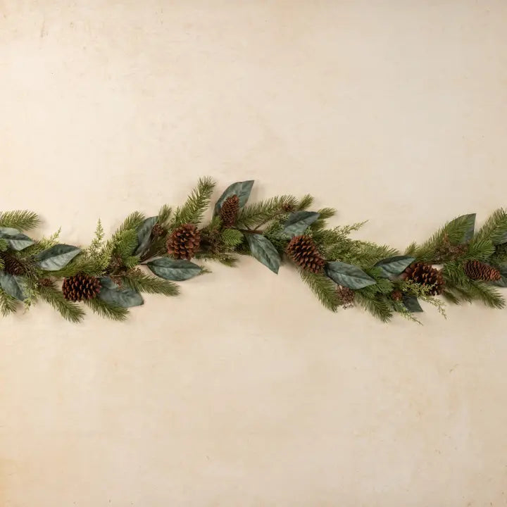 6' Cedar, Pine, & Magnolia Garland