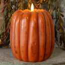 Orange 3D Flame Pumpkin Candle