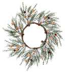 Pine Cone & Gold Star Wreath