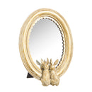 8" GOLD RABBITS MIRRORED DECOR