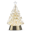 Gold Lighted Swirling Glitter Tree