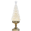 Gold Lighted Swirling Glitter Tree