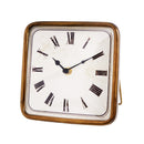 Antique  Gold Square Tabletop Clock