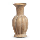 10" RIBBED GOLD VASE