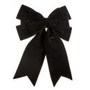 22" Black Velvet Bow Ornament