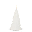 Glitter White Tree Candle