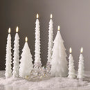 Glitter White Tree Candle