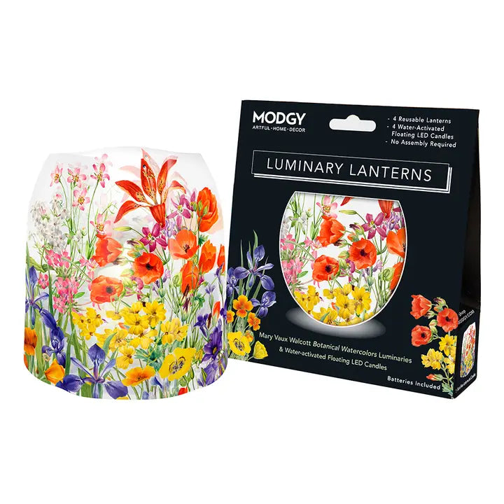 Mary Vaux Walcott Watercolor Botanicals Luminary Lanterns