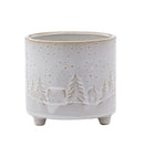 Snowy Winter Scene Planter