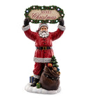 Santa Holding LED Sign