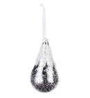 Silver Frost Drop Ornament