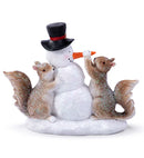Tabletop Snowman with Squirrels