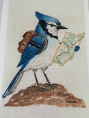 Backpacking Blue Jay Print