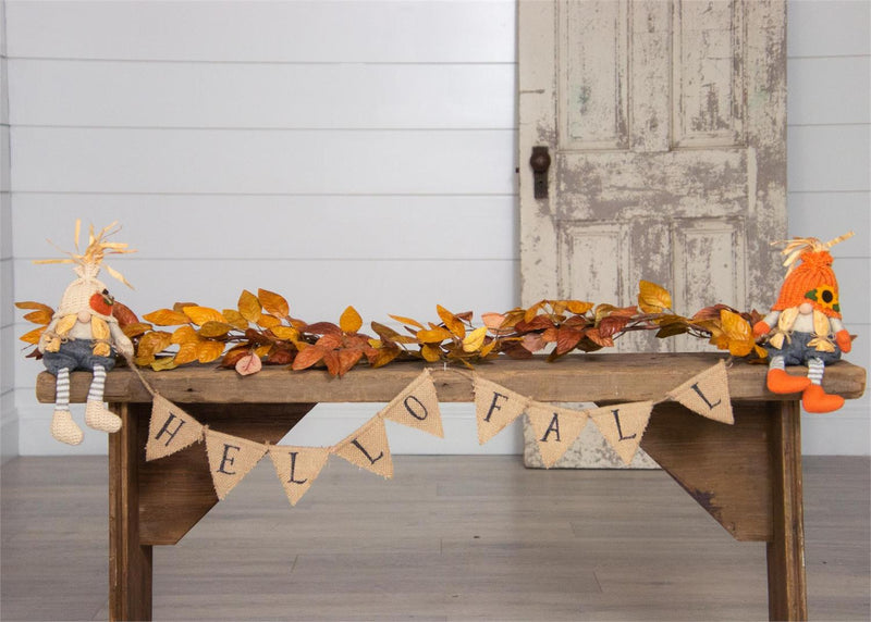 'Hello Fall' Scarecrow Fall Banner