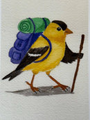 Backpacking Goldfinch Print