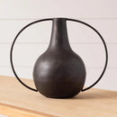 Modern Metal Vase with Handles