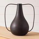 Modern Metal Vase with Handles