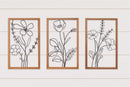 Framed Wildflower Wire Silhouettes  - SOLD SEPARATELY