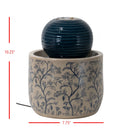 Georgie Chinoiserie  Ceramic Garden Water Fountain with Pump
