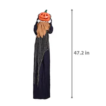 47" Halloween Hanging Pumpkin Man Outdoor Decoration