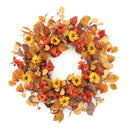 24" Mixed Fall Floral  Wreath
