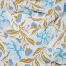 Cozy Dreams Luxe Blanket–Poppin' Petals Aqua