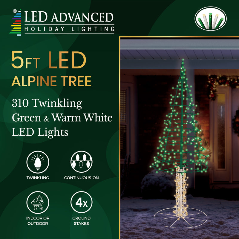5' Alpine Tree LED