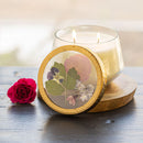 Blushing Rose Botanical Candle