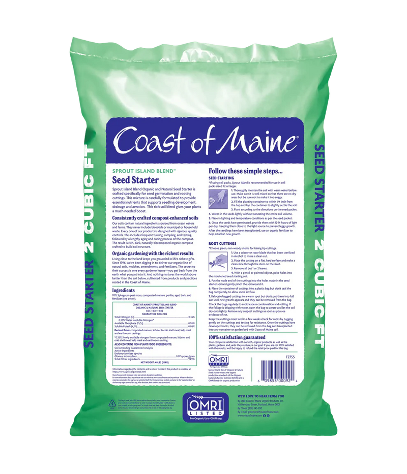 Organic Seed Starter Soil by Coast of Maine