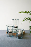 Recycled Ribbed Votive Holder