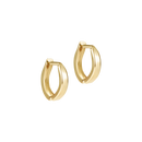 Huggie Gold Hoop Earring 0.5"