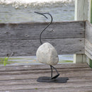 Iron and Stone Duck Statues