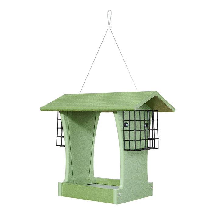 Hopper Bird Feeder with Suet Cages