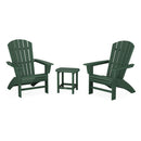 Nautical 3-Piece Curveback Adirondack Set - In Stock