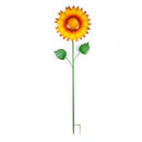 Sunflower Garden Stake with Glass