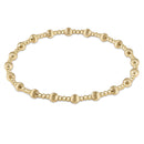 Dignity Sincerity Gold Bracelet 4mm