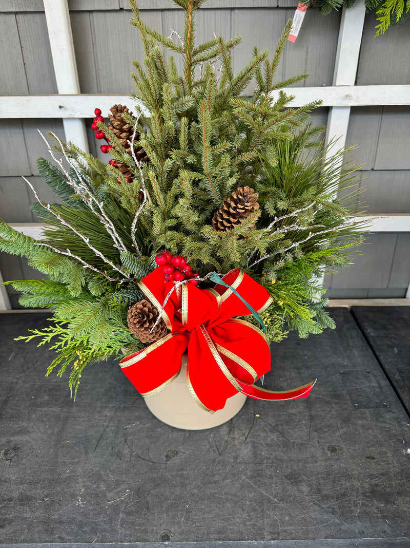 Holiday Spruce Tip Porch Pot Workshop November 29, 2025 10AM