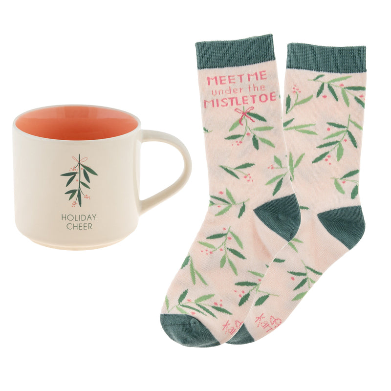 Holiday Cheer Mug and Sock Set