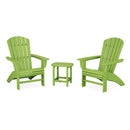 Nautical 3-Piece Curveback Adirondack Set - In Stock