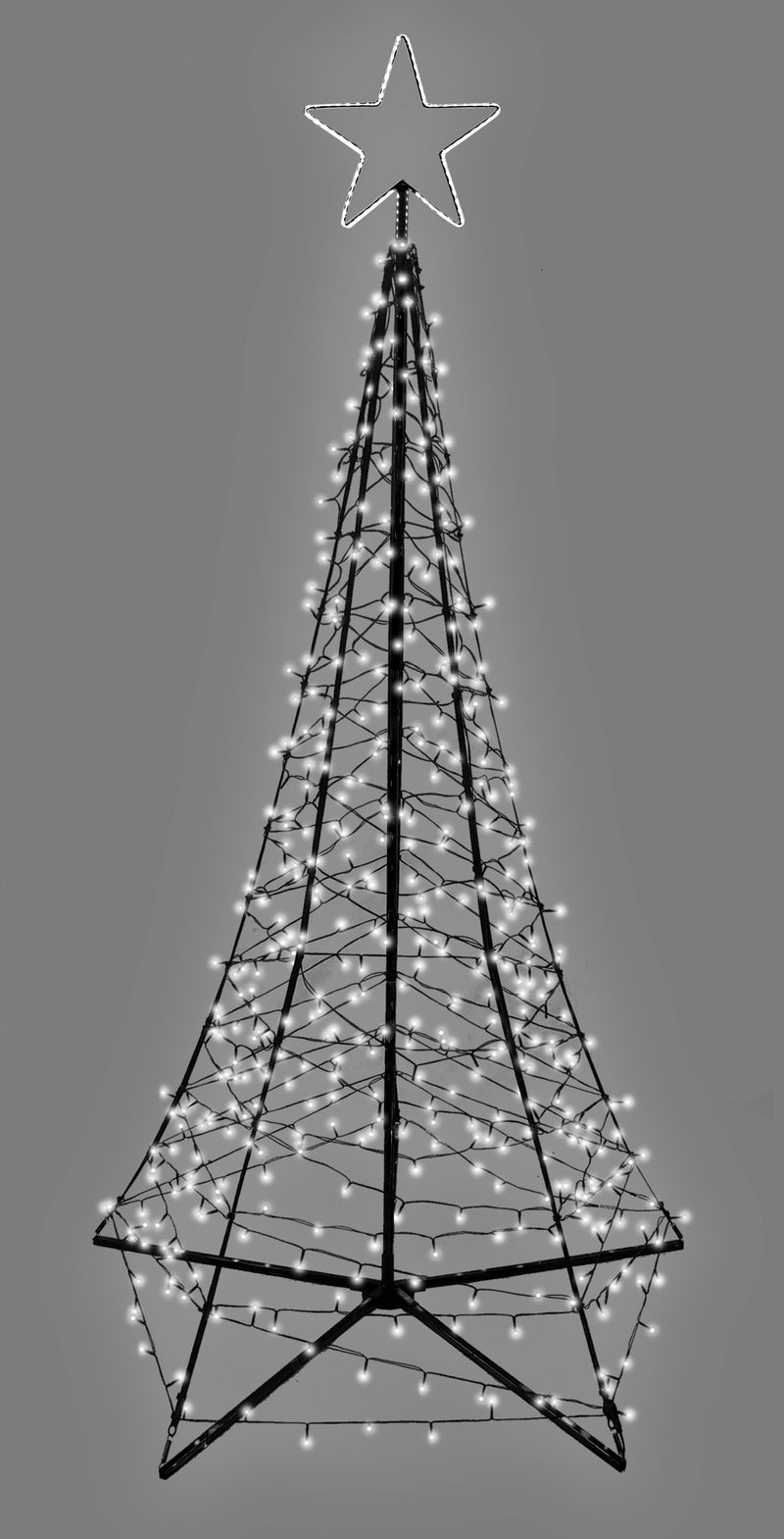 7' LED SPIRE TREE WITH STAR